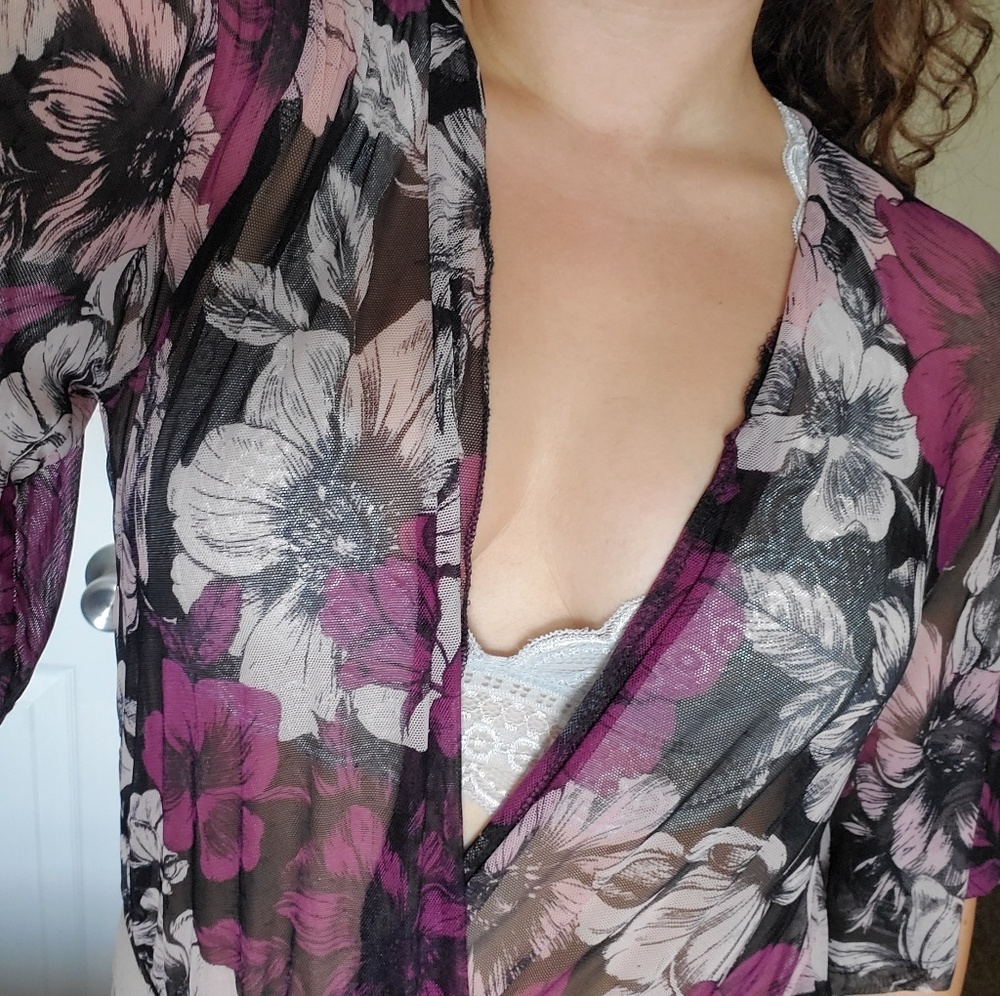 Sheer mesh top
